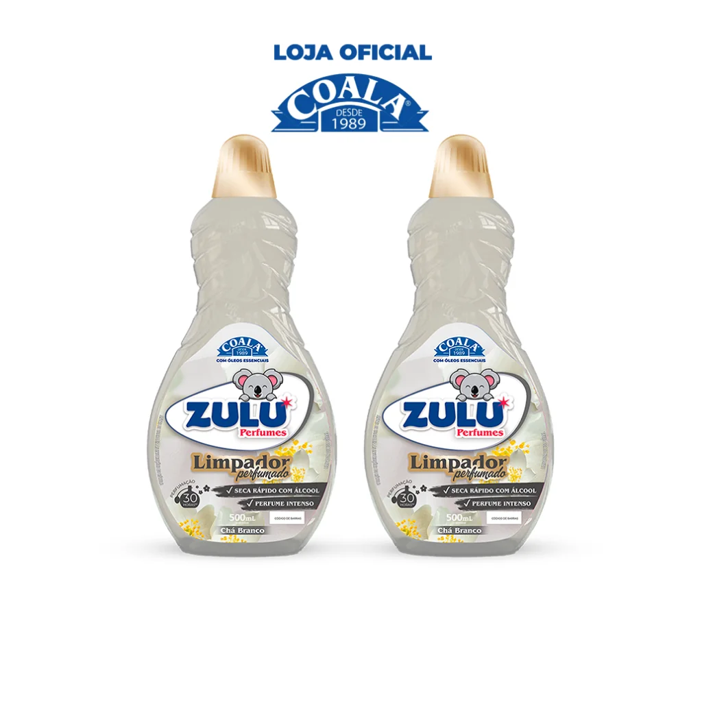 kit Limpador Zulu Perfumes Chá Branco 500 ml