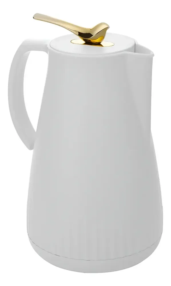 Garrafa Térmica New Bird Branca Feita De Plástico De 1l - Wolff