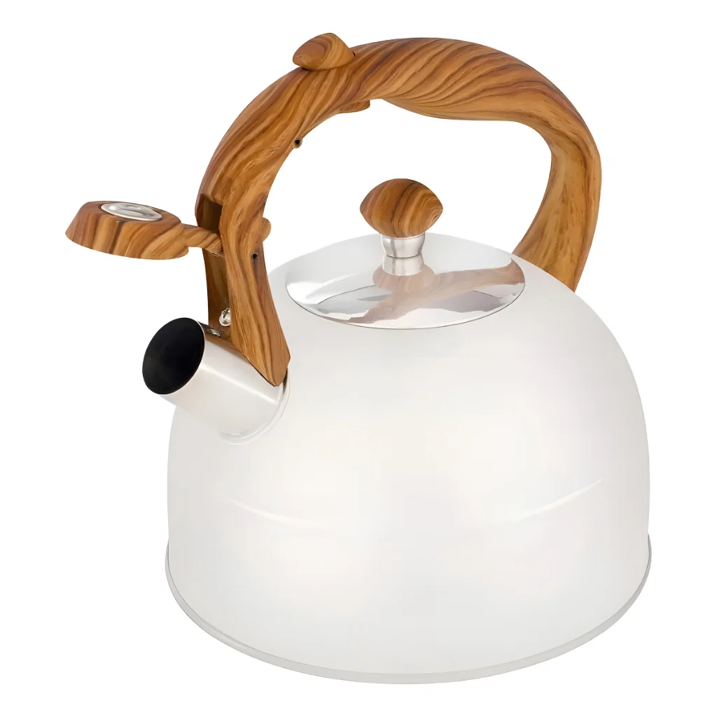 Chaleira Mor Wood 7715 2,5l Com Apito Cor Bege