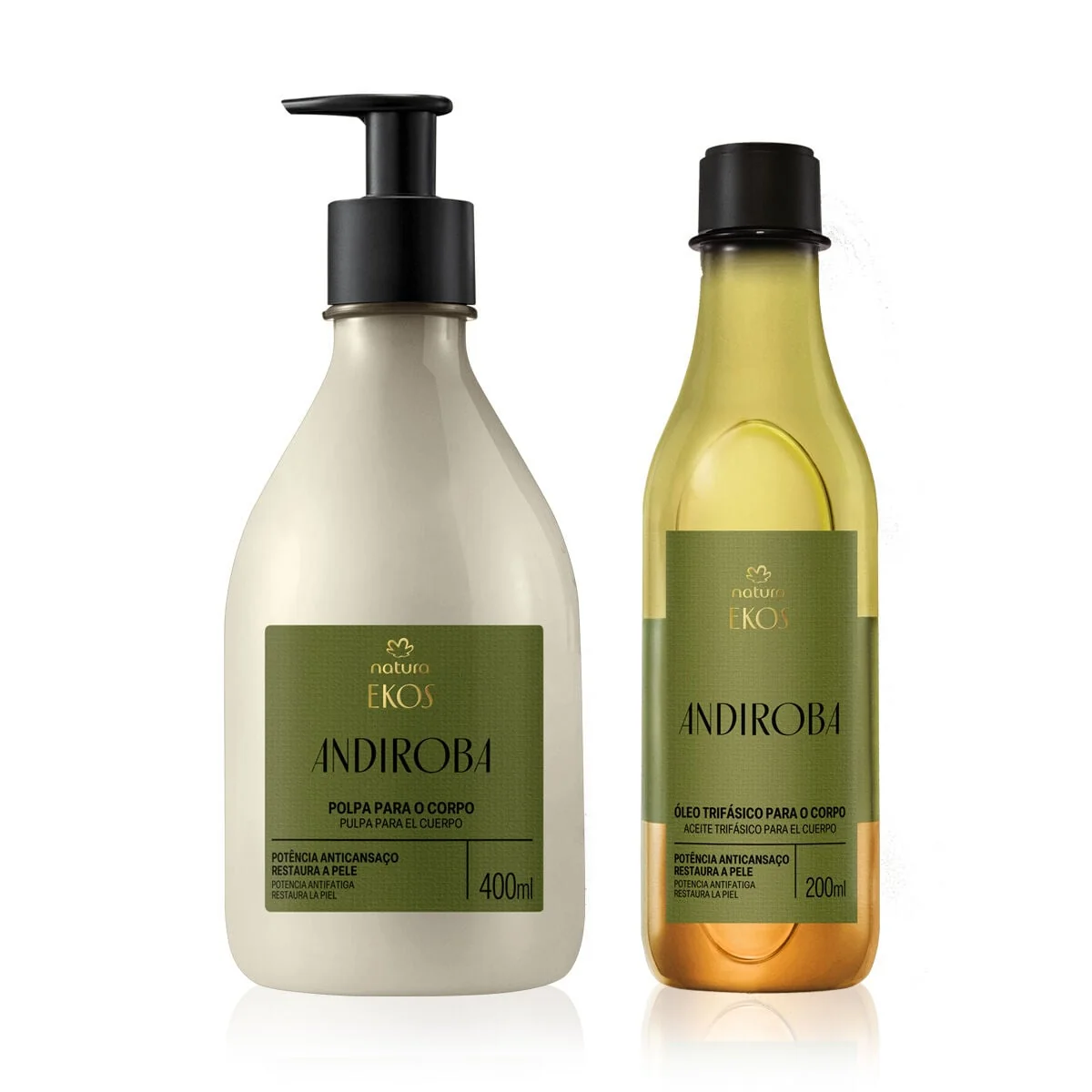 Kit Ekos Andiroba Creme Corporal e Óleo Trifásico