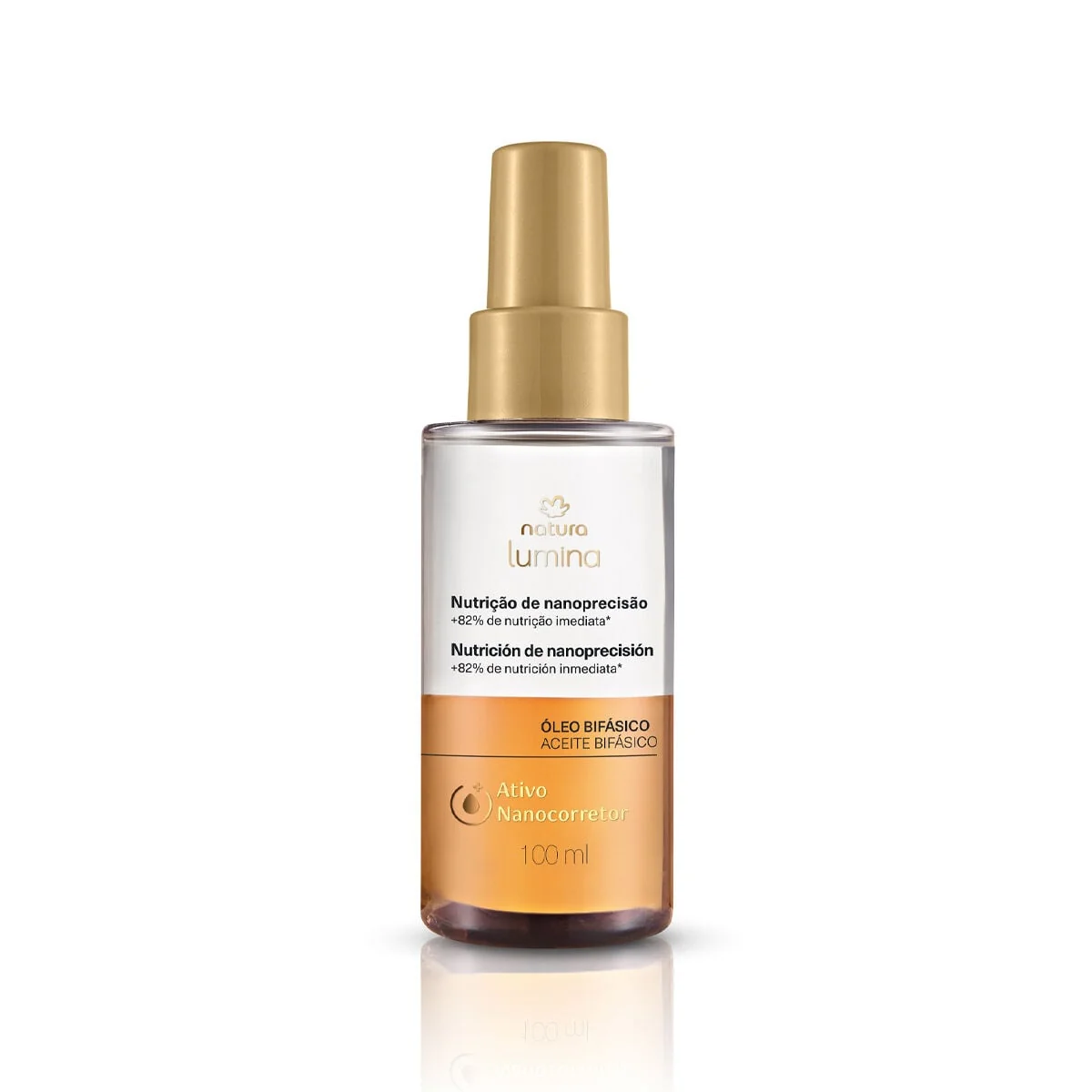 Óleo Capilar Bifásico Nutrição de Nanoprecisão Lumina 100ml
