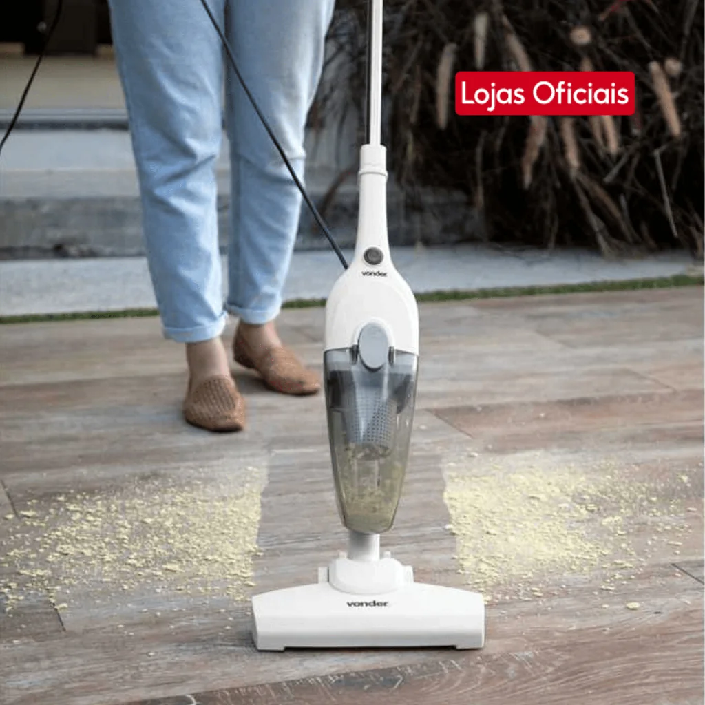 Aspirador De Pó Vertical Vonder APV 1350 Turbo 1350W Filtro HEPA 2 Em 1 Portátil com Selo Inmetro