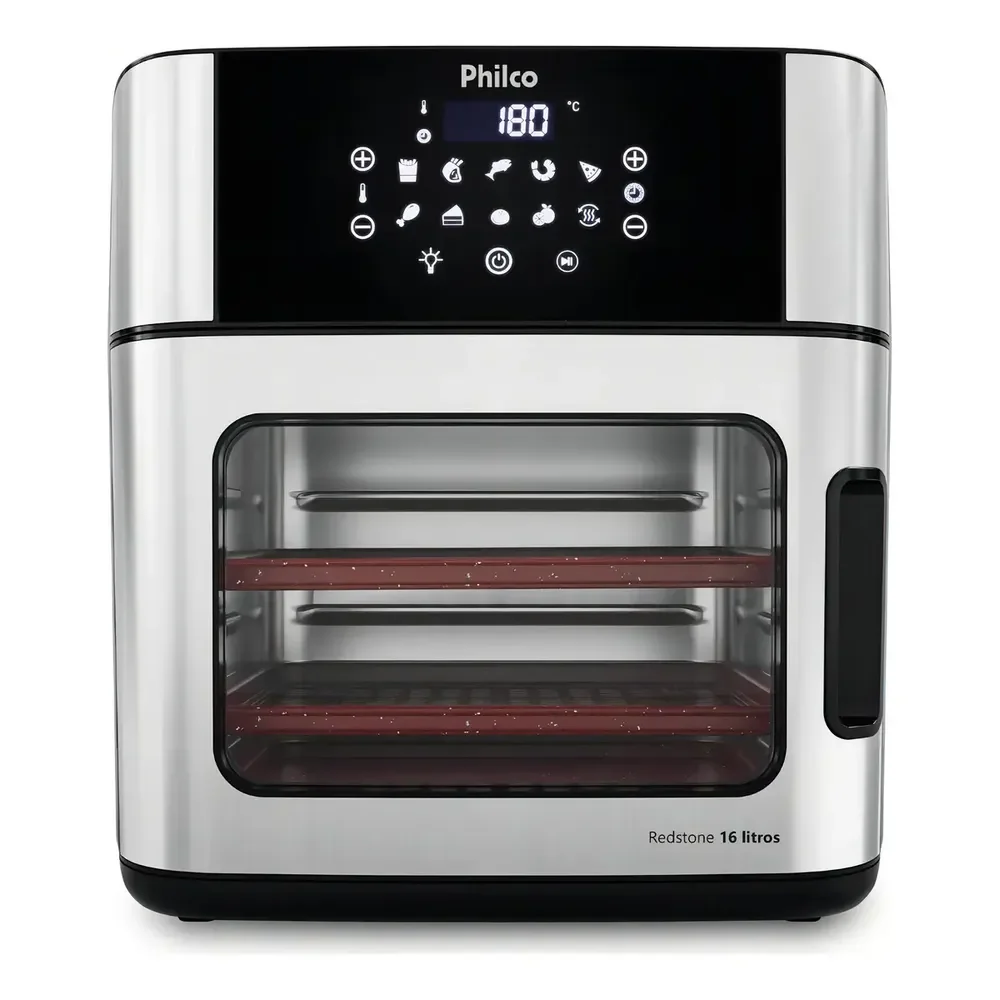 Fritadeira Air Fryer Philco Paf16a 4 Em 1 Painel Digital 16l Preto 220v