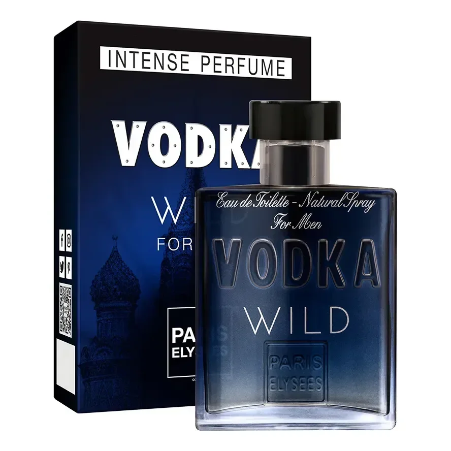 Perfume Vodka Wild Paris Elysees Masculino Intense 100ml