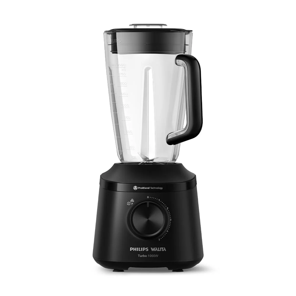 Philips Walita, Liquidificador Série 3000 Turbo, 110V, Preto, 1000W - HR2270/91