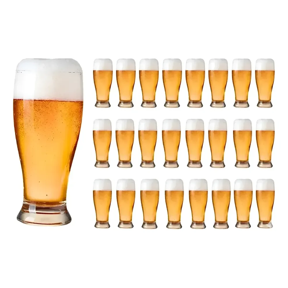 Jogo 24 Copo Chopp Tulipa Vidro Transparente 325ml Liso