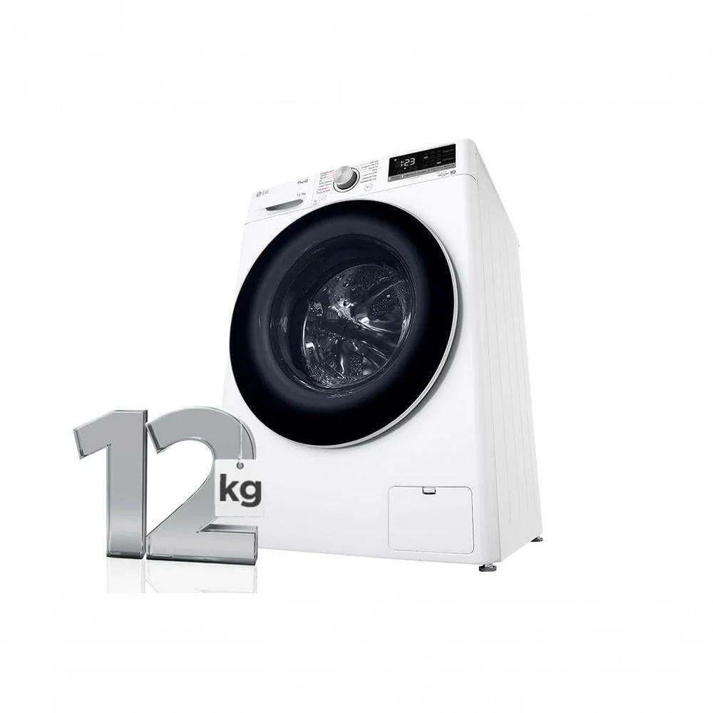 Lava e Seca LG 12Kg Smart com Inteligência Artificial AIDD Branca VC4 CV5012WC4-127 Volts