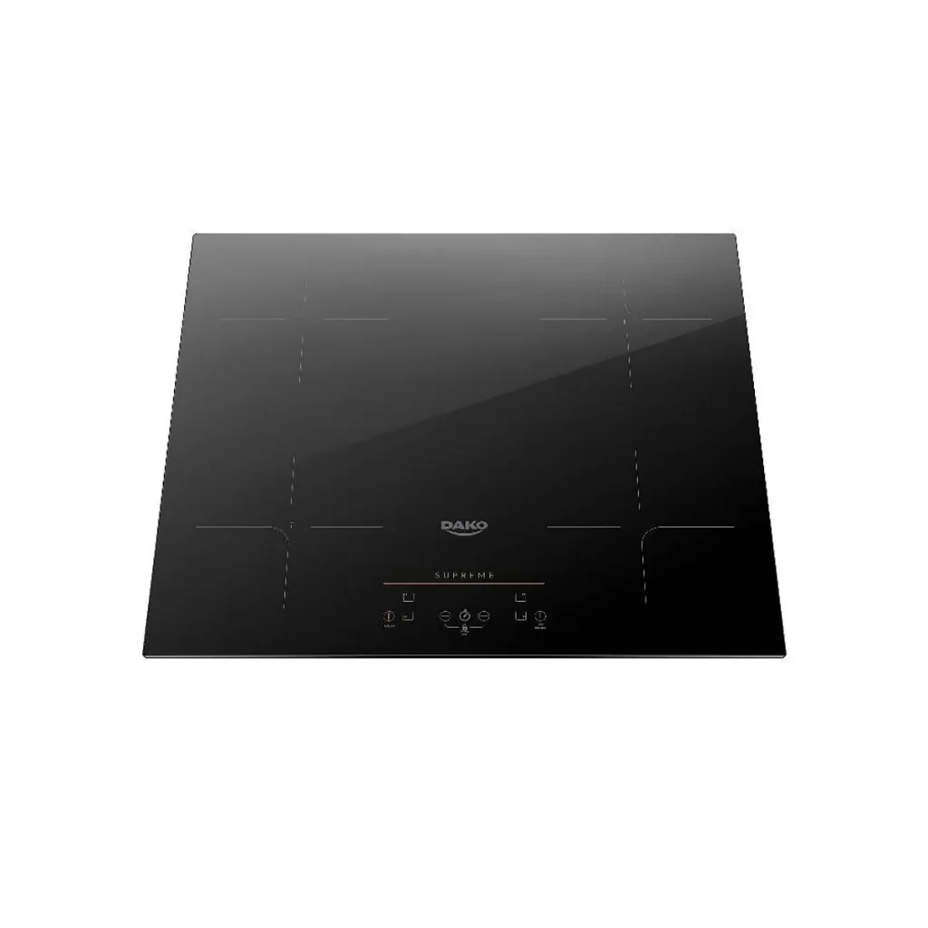 Fogão Cooktop de Indução 4 Bocas Preto com Trava de Segurança Dako Supreme 220V