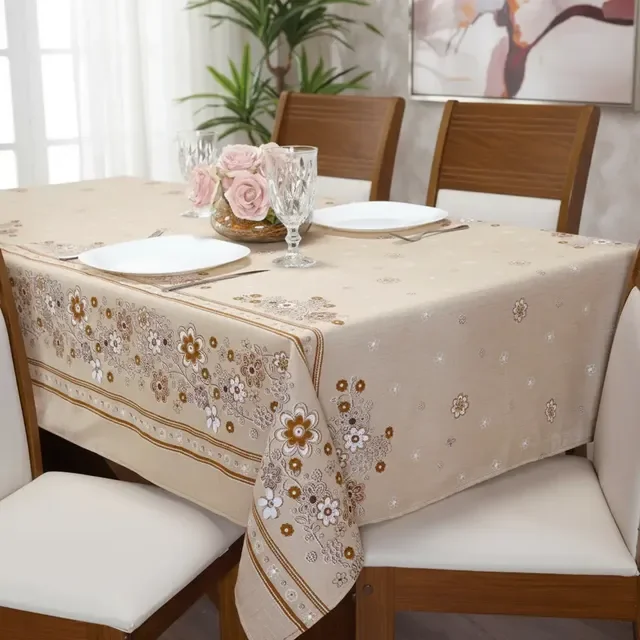 Toalha De Mesa 8 Cadeiras 2,50 X 1,45 Linhão Várias Estampas