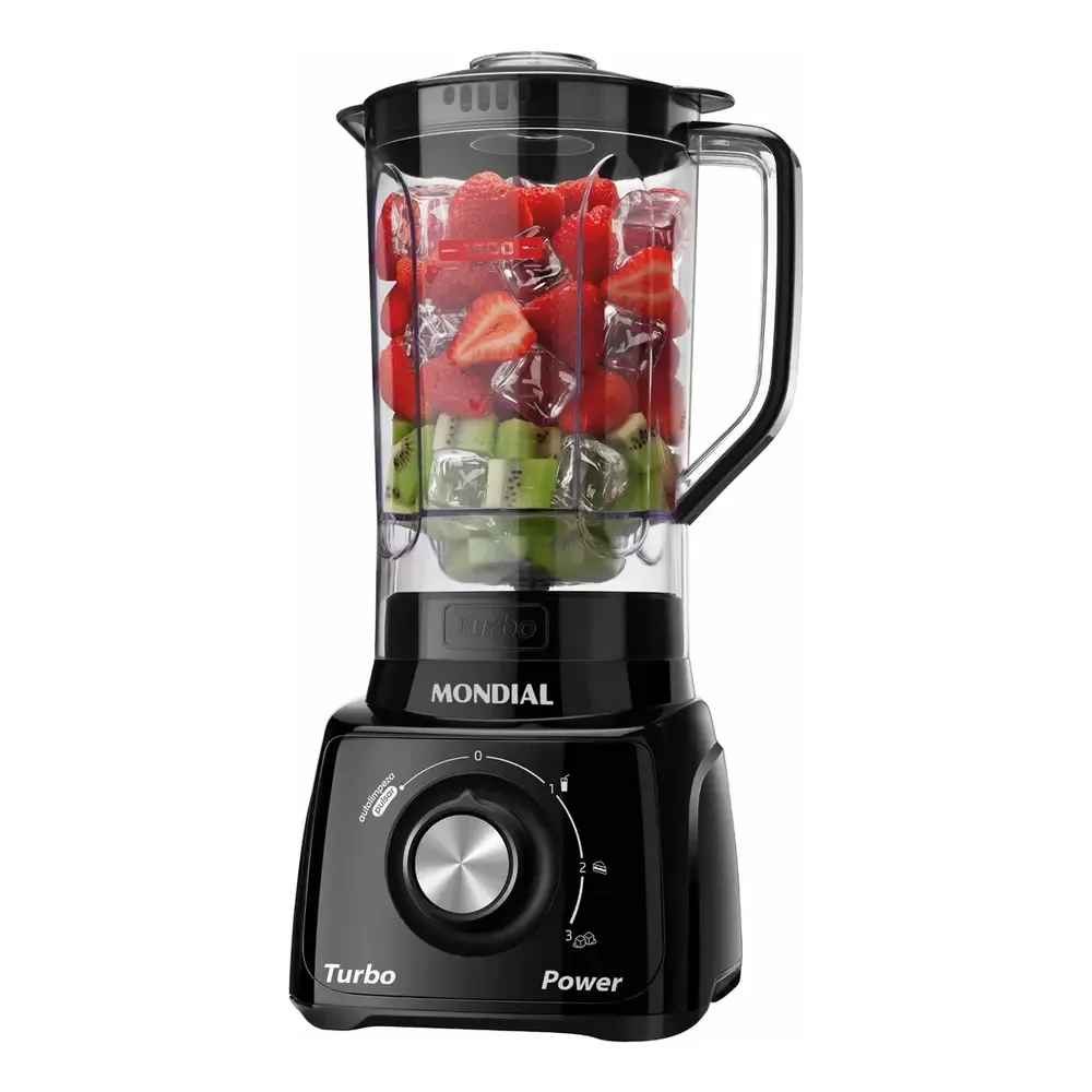 Liquidificador Turbo Power Mondial 550w - L-99 Fb Preto 220v