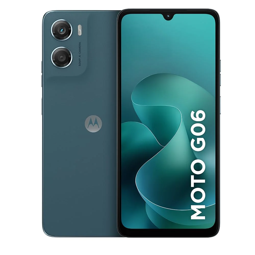 Smartphone Motorola Moto g06-128GB 12GB (4GB RAM + 8GB Ram Boost) e Camera 50MP com AI Bateria de 5200 mAh Tela 6.9" - Azul Marinho