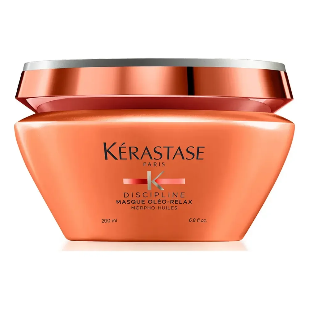 Máscara Capilar De Hidratação Intensa Anti-frizz Com Proteção Térmica Até 230ºc Para Cabelos Secos E Indisciplinados, Discipline Oléo-relax, Kérastase 200ml