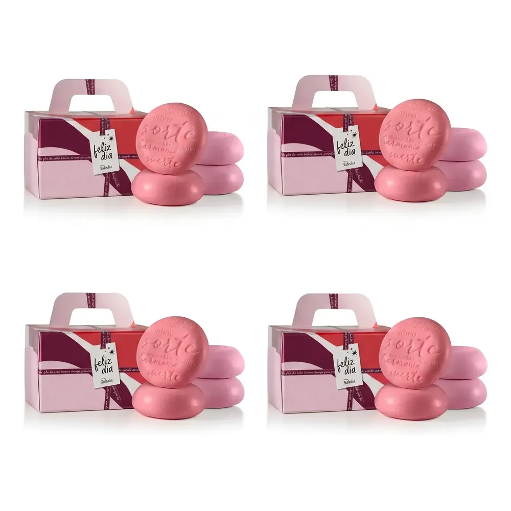 Kit 4 Caixas Sabonetes Presenteáveis Natura Tododia: 5un 90g Por Caixa + Sacola P