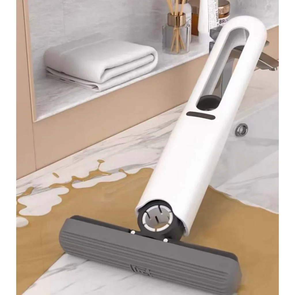 MINI Rodo Esfregão Portátil Limpeza Multiuso Absorvente Mop Auto Squeeze Janela Cozinha Pia