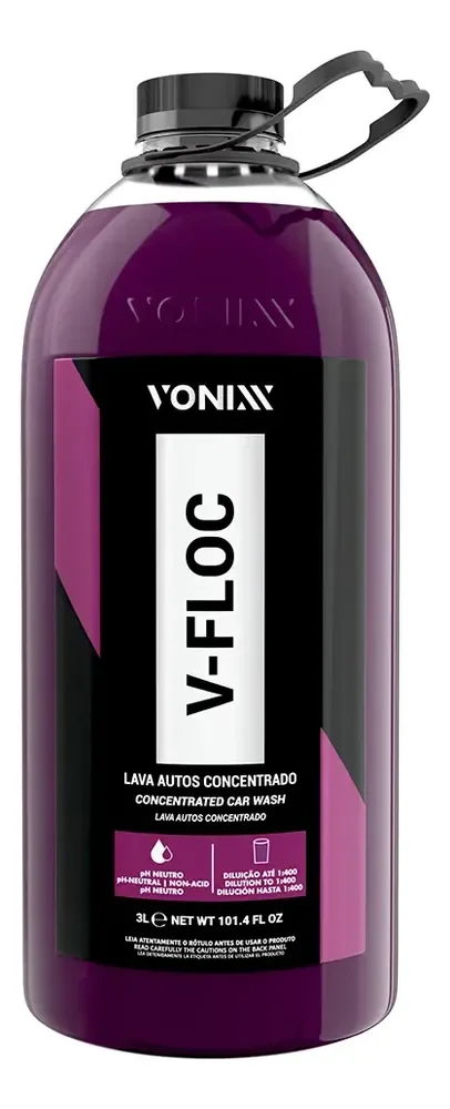 Lava Auto Super Concentrado Vfloc 3lts Vonixx Automotivo Nf