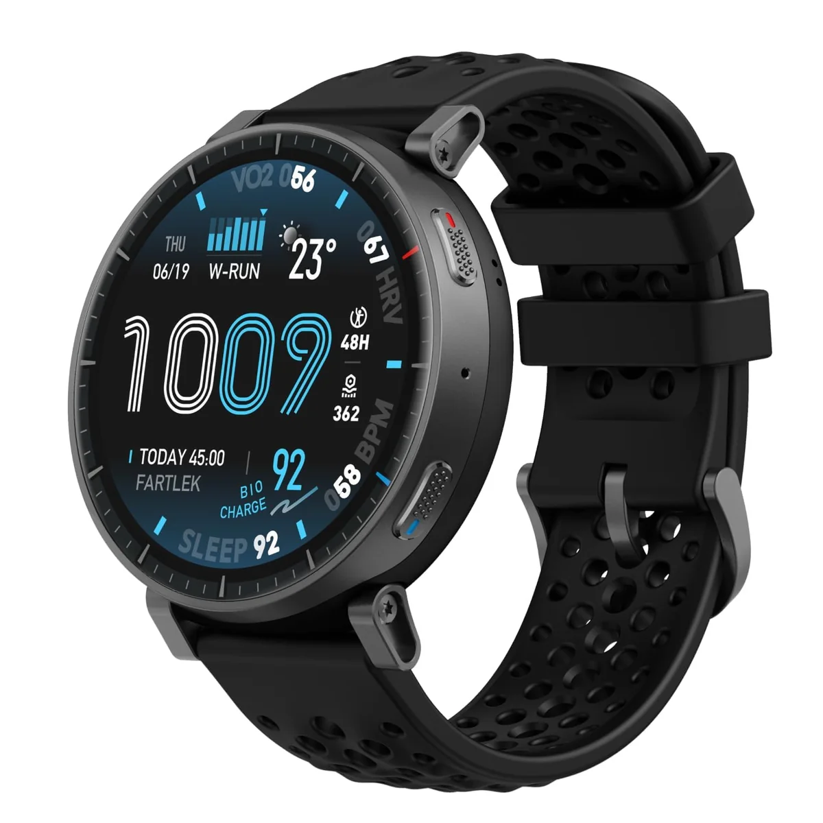 Amazfit Active Max 1.5" AMOLED Display, GPS, 4GB de armazenamento, 170 Sport, 5 caixadores eletrônicos, Bateria de 25 dias