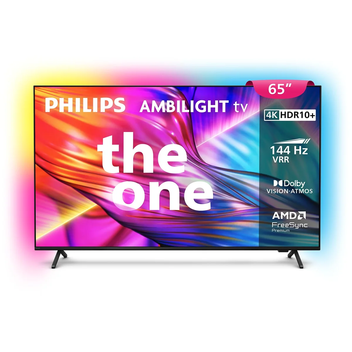 PHILIPS, Smart TV, Ambilight THE ONE 65" 4K 144 Hz, Titan OS, 65PUG8929/78, P5, DTS Play-Fi, Freesync, Dolby Vision e Atmos, 40 WRMS