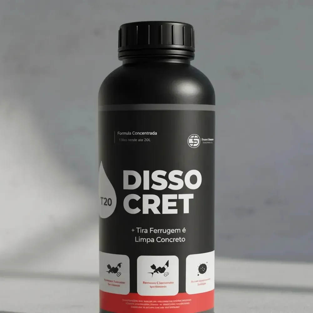 Dissocret Limpa Concreto e Ferrugem - Desincrustante Ácido 1L