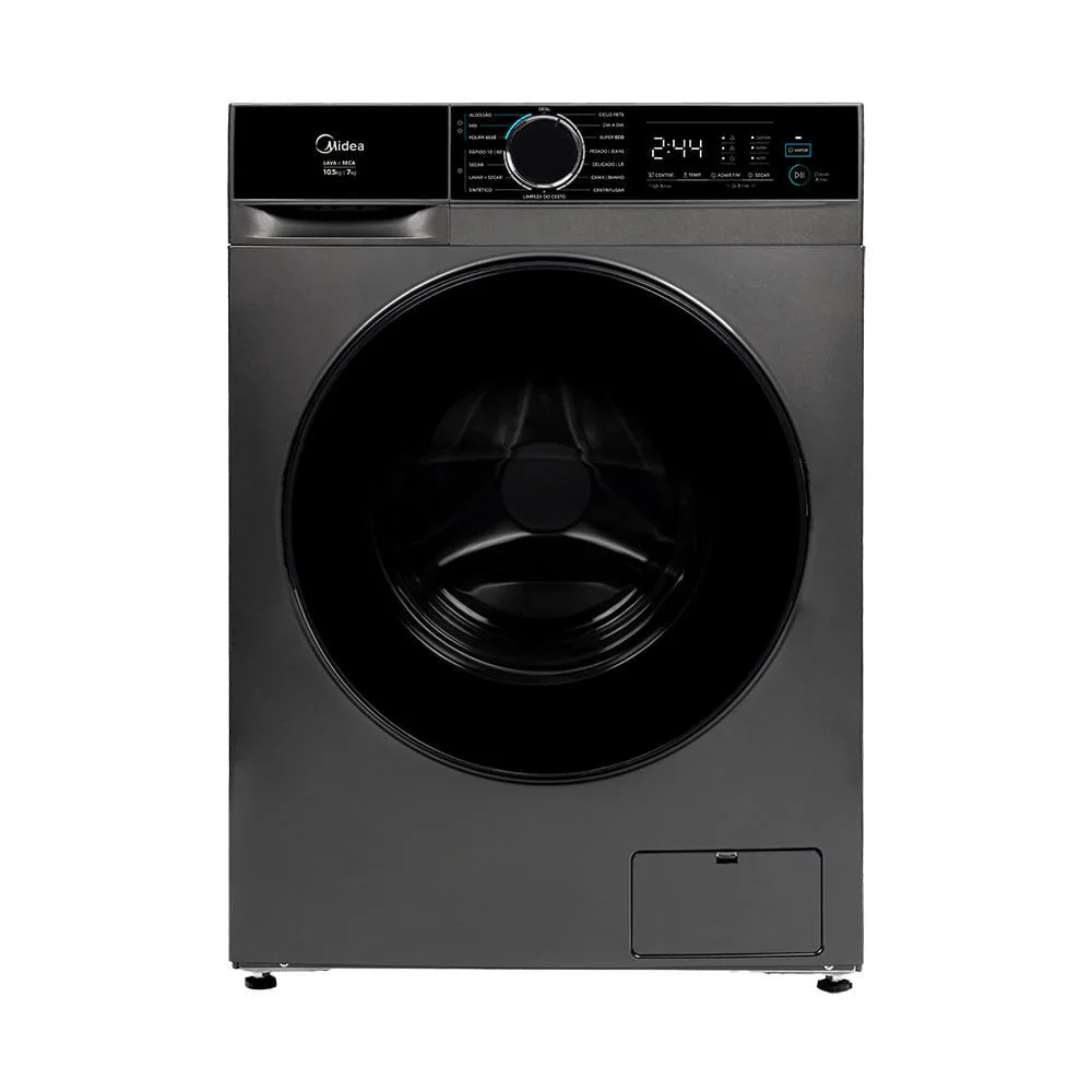 Lava e Seca 10,5kg Titanium Inverter Ciclo Pet Midea