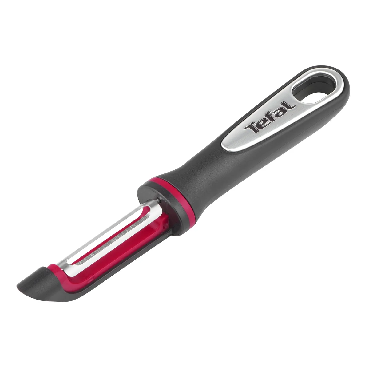 Descascador Tefal Ingenio com Lâmina Curvada de Aço, Pega Firme e Confortável, Anel de Silicone Antideslizante, Capa Protetora e Compatível com Lava-Louças.