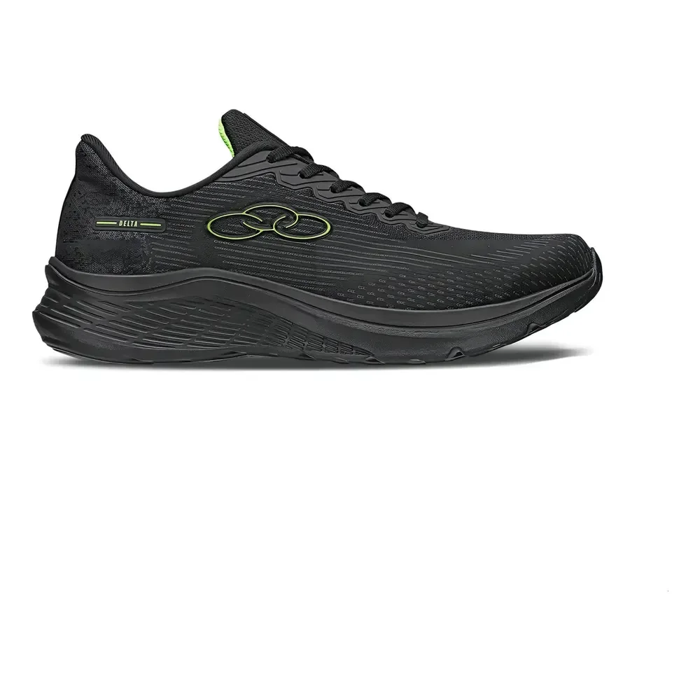 Tênis Esportivo Masculino Delta Olympikus Liso Preto 44 Br