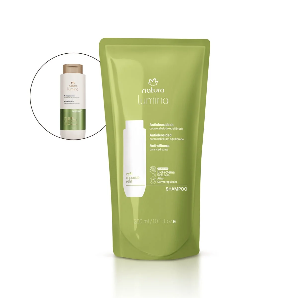 Refil Shampoo Antioleosidade Lumina 300ml