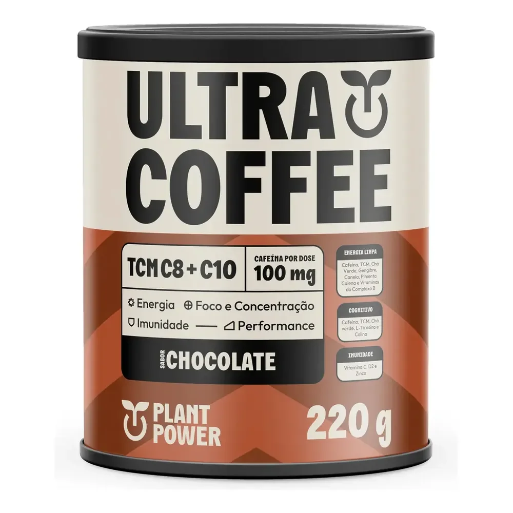 Suplemento Ultracoffee Chocolate Plant Power 220g