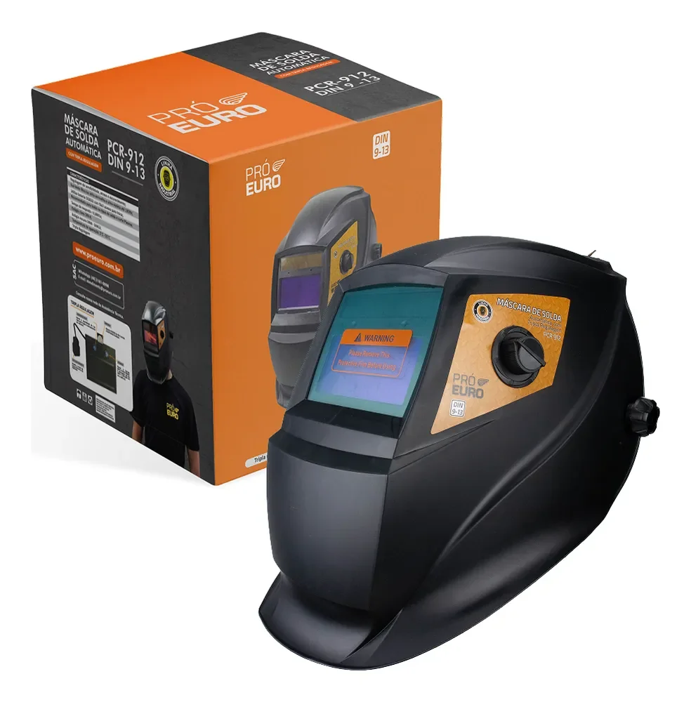 Máscara de Solda Automática PCR-912 Com Tripla Regulagem Pró Euro