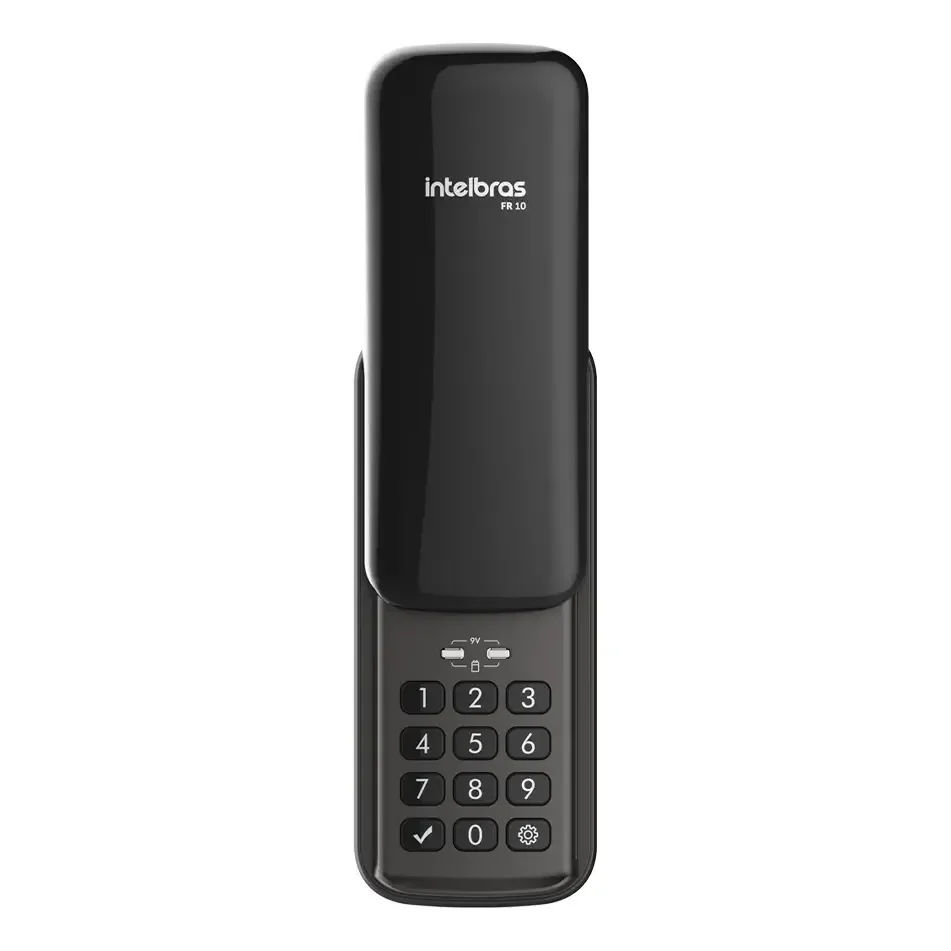 Fechadura Digital De Sobrepor Com Senha Fr 10 Preto Intelbras