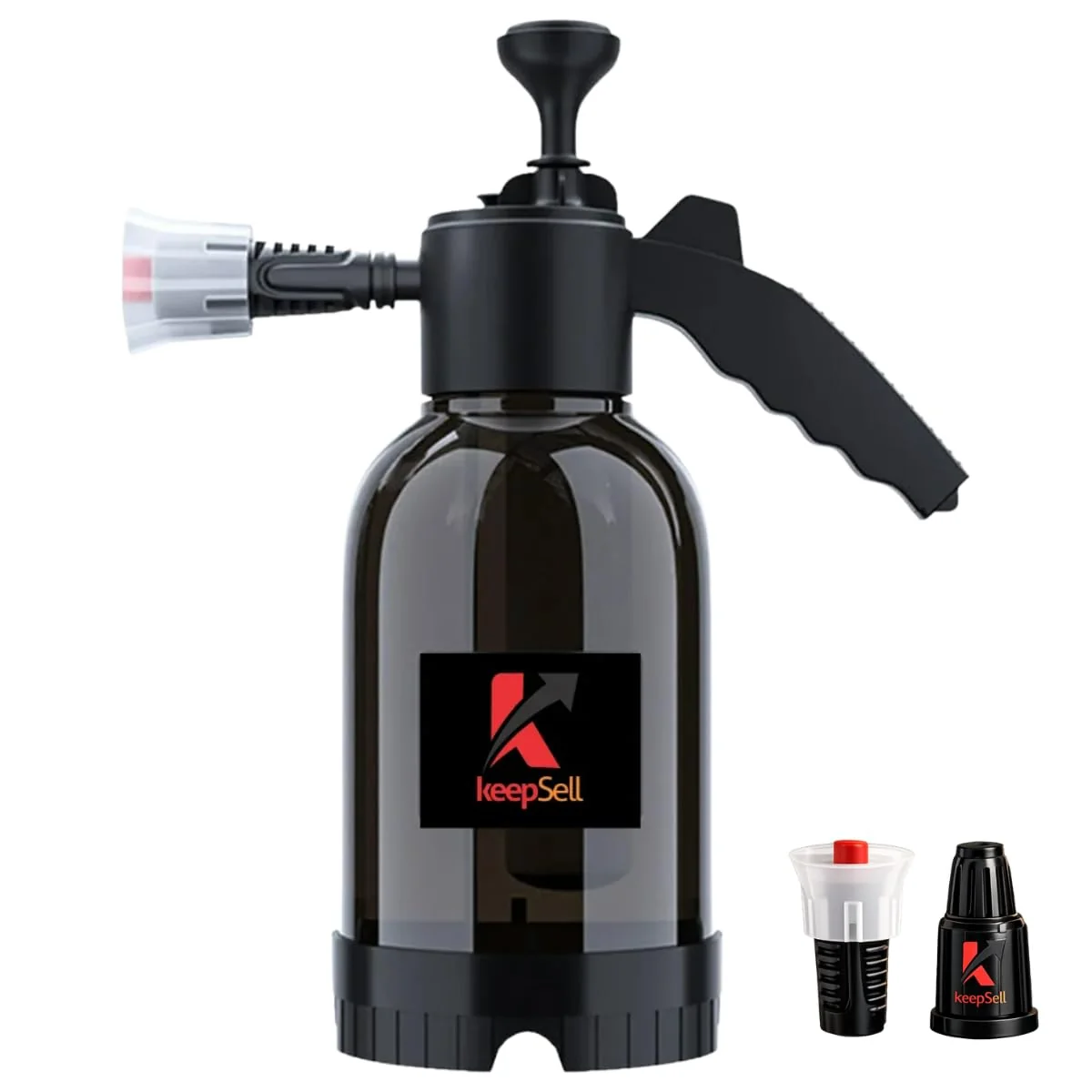 Pulverizador Manual 2 Litros Borrifador Snow Foam De Espuma Bomba De Alta Pressão, Válvula De Alívio, 2 Bicos Ajustável