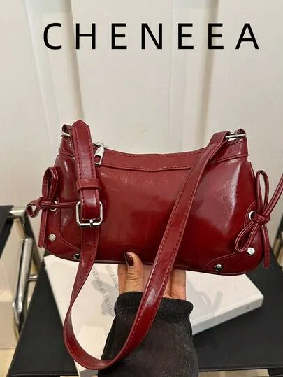 Nova Bolsa de Ombro Vintage Feminina, Fechamento com Zíper, Compacta e Leve, Adequada para Mulheres, Estudantes e Trabalhadores de Escritório para Transporte e Uso Casual Diário, Outono/Inverno