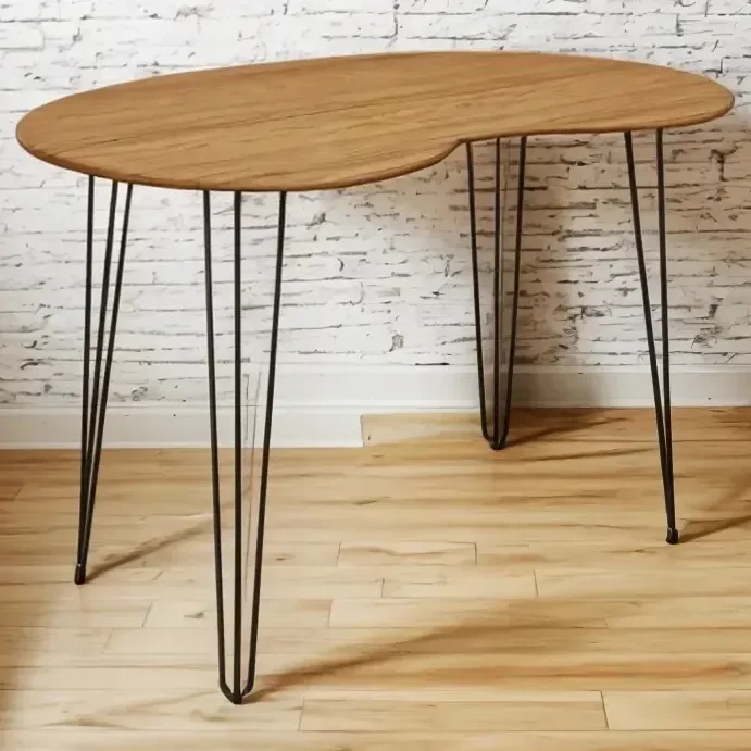 Mesa Jantar Orgânica Grão 1,20 X 0,80m Marrom Preto