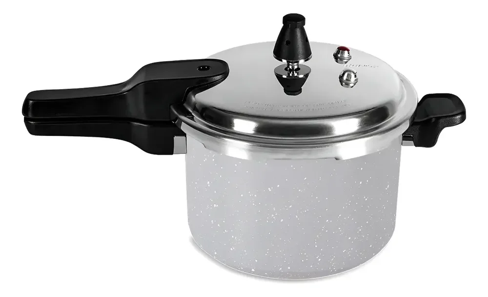 Panela De Pressao Indução Antiaderente 5,4 Lts Gris Brinox Cor Cinza
