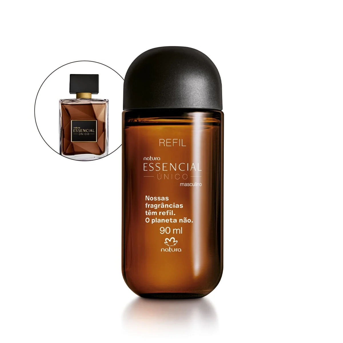 Refil Deo Parfum Masculino Essencial Único 90 ml