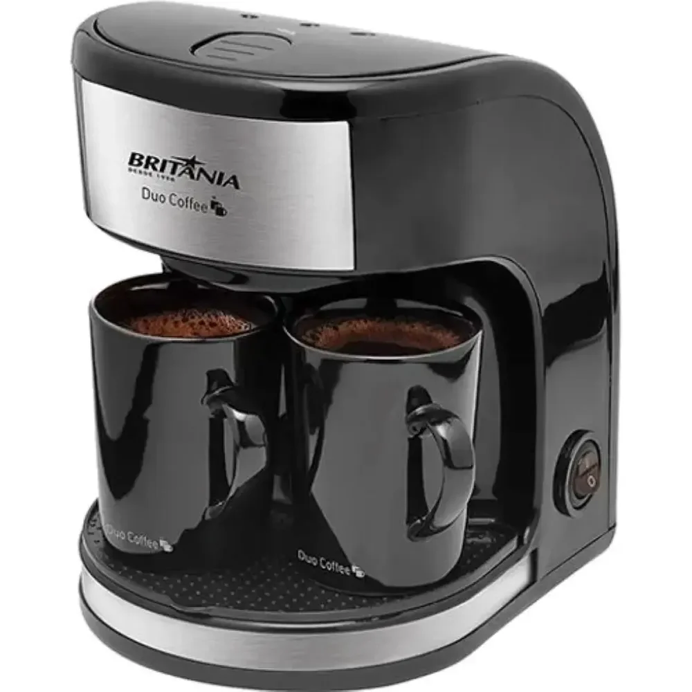 Cafeteira Duo Coffee 450w 2 Bicos Britânia Cor Preto 220v