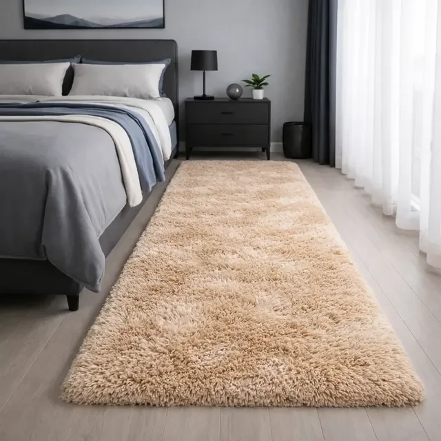 Tapete Passadeira Sala Quarto Felpudo Peludo Macio 200x60