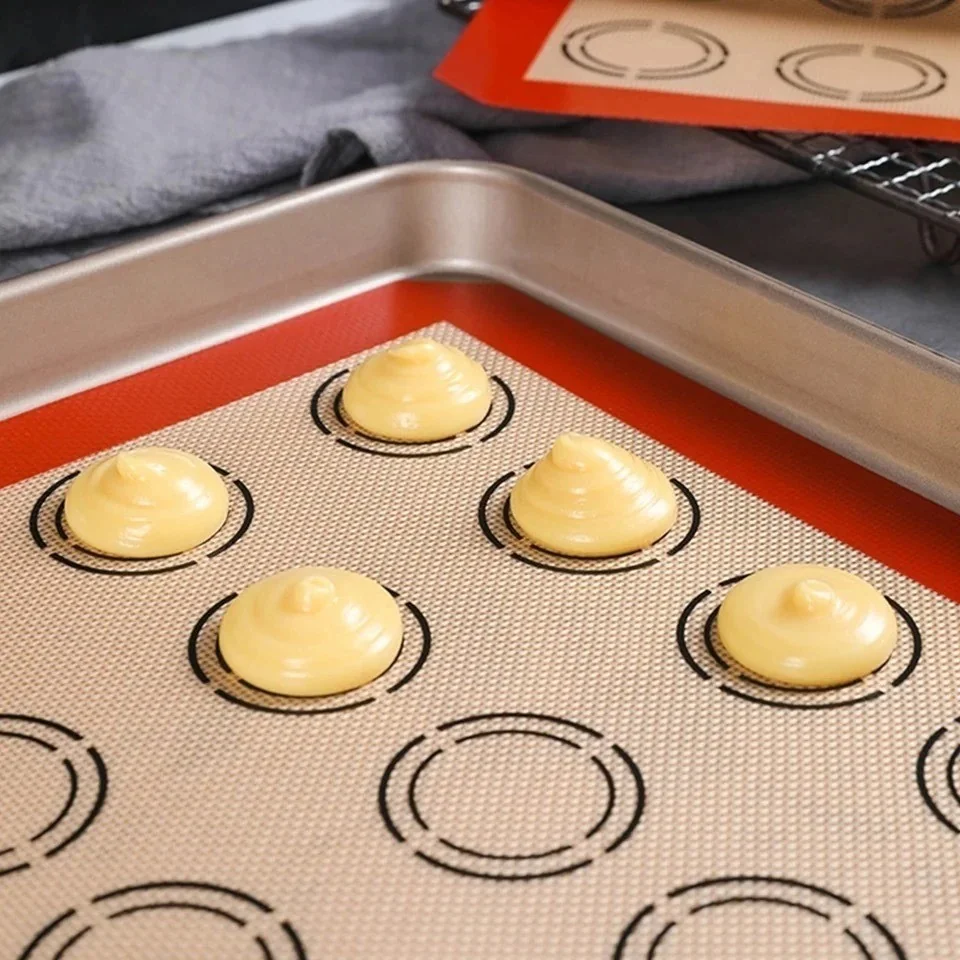 Tapete De Silicone E Fibra De Vidro Culinário 42x30cm poder usar no forno casa