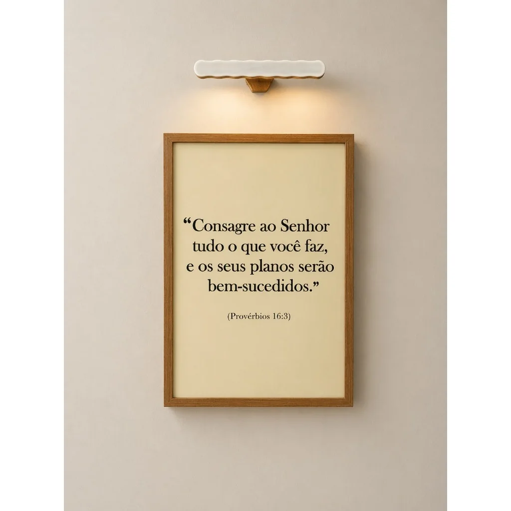 Quadro decorativo cobre caixa de luz com moldura  *ABRE E FECHA*  33x43 "CONSAGRE AO SENHOR"  quarto/cozinha/decoração