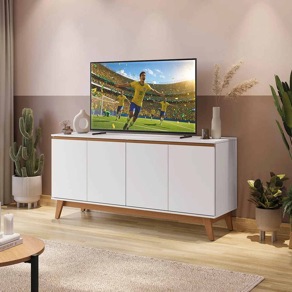 Aparador Kappesberg 4 Portas Branco 156cm