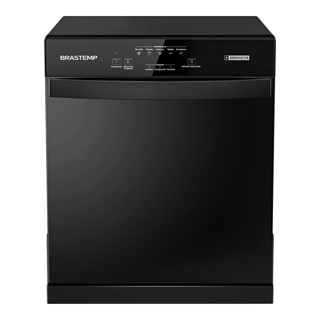 Lava Louças Brastemp 8 Serviços Preta - BLF08AE