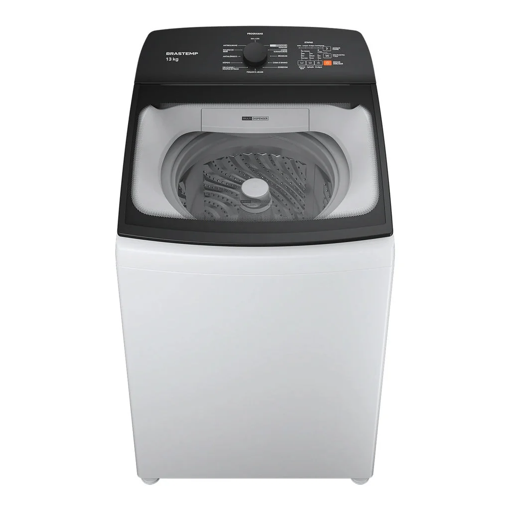 Máquina de Lavar Brastemp 13Kg Branca com Ciclo Tira Manchas Advanced e Ciclo Antibolinha - BWM13AB