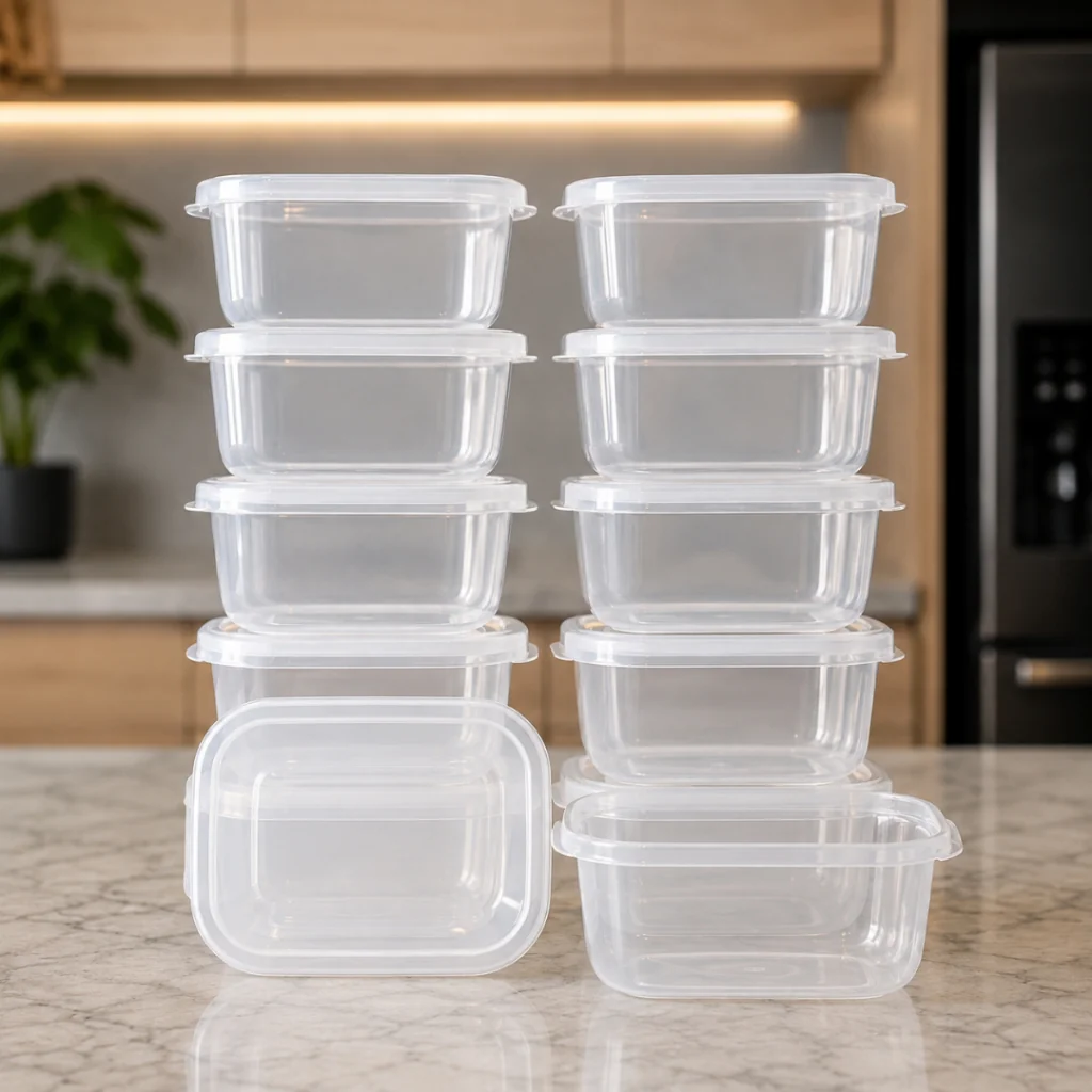 Kit 42 Pote Marmita Transparente - Potes 700ml - BPA FREE - Alimentos - Organizadores - Congelador