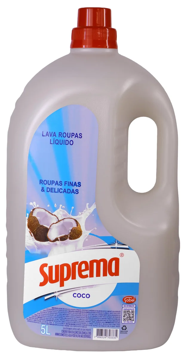 Suprema Lava Roupas Coco 5L - Nova embalagem (Pode variar)
