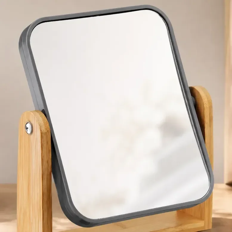 Espelho De Mesa Dupla Face Com Aumento 2x Maquiagem Moderno
