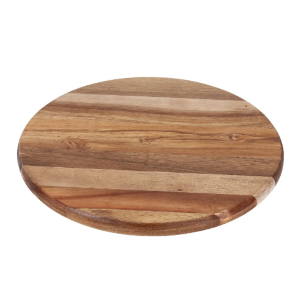 Tábua com Base Giratória de Acácia 25Cm - Oikos