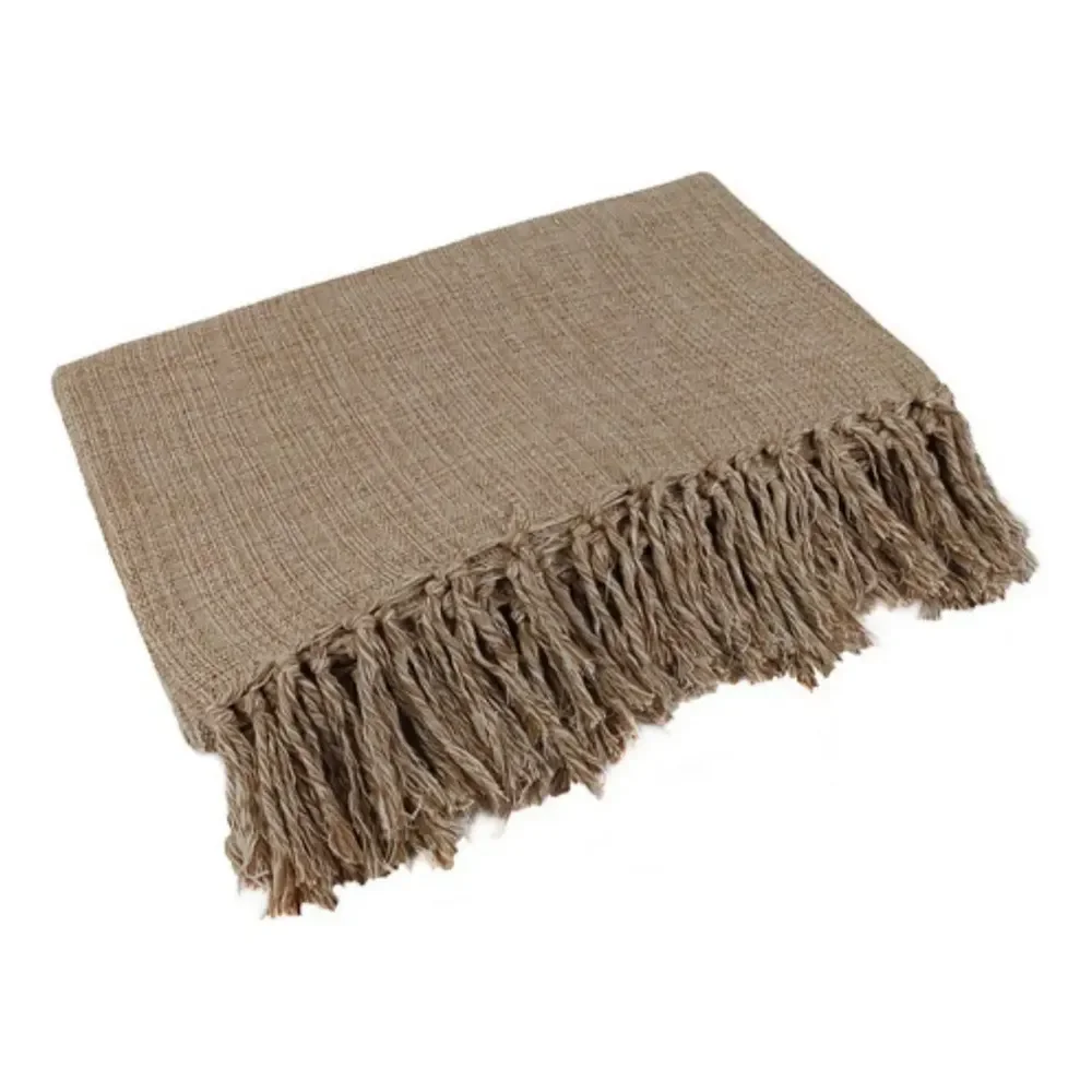Manta Para Sofá Gigante Decorativa Protetora 2,40x1,80 Cor Caramelo