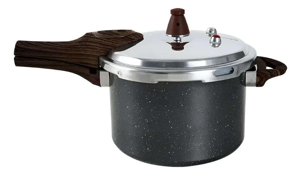 Panela De Pressão Brinox Ceramic Life Granito 4,2l Indução