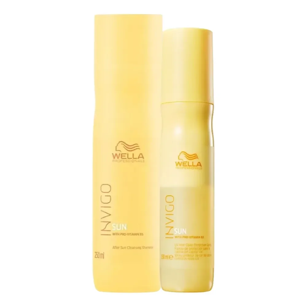 Kit Wella Shampoo Invigo Sun Pós Sol 250ml + Spray 150ml