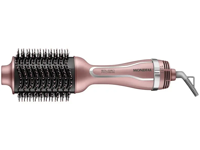 Escova  Secadora Mondial ES-02-BI 1200W 3 Níveis de Temperatura Tourmaline Íon