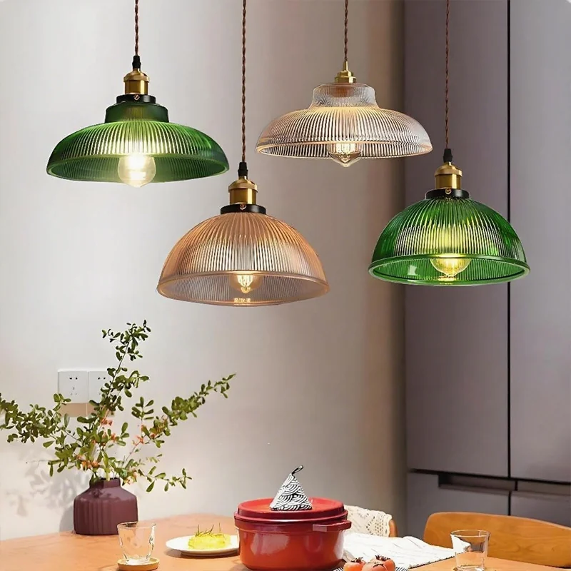 Pendente De Vidro Antigo Lustre Sala Jantar Vintage Lustre Japonês De Teto Para Sala De Jantar, Ilha De Cozinha